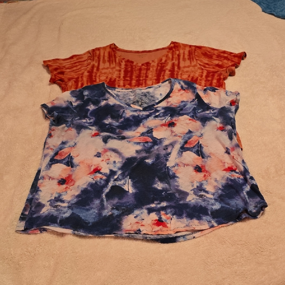 Sonoma Blue and Orange Tie-Dye Tee